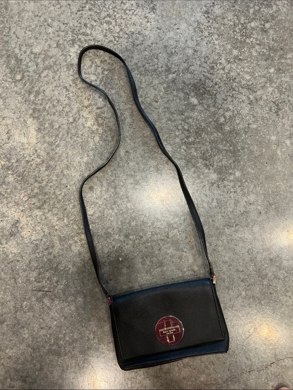 kate spade Newbury Lane Sally Crossbody with Gold Turnlock Logo